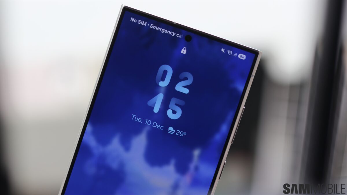 galaxy s24 ultra one ui 7 lock screen